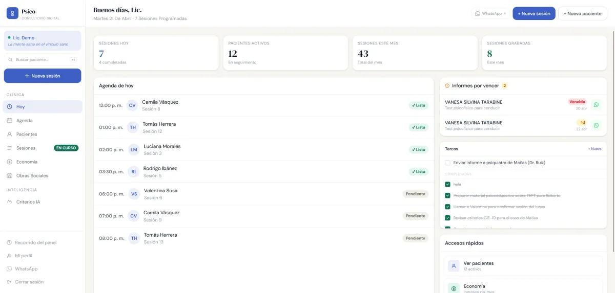 Psico — Digital practice